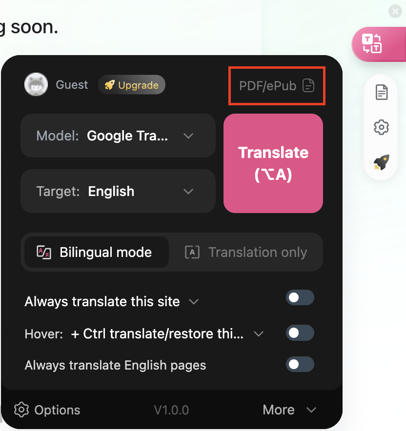 document translation